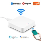 Умный шлюз Tuya Zigbee, многорежимный сетевой хаб с поддержкой Wi-Fi и Bluetooth, с голосовым управлением через приложение