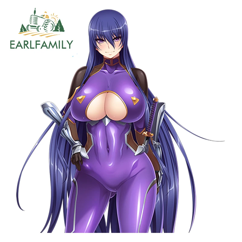 EARLFAMILY, мультяшная красота, авто стиль, сексуальная девушка, аниме, автомобильная Наклейка на окно, бампер, мотоцикл, наклейка, водонепроницаемая, автомобильная наклейка - Название цвета: Style P