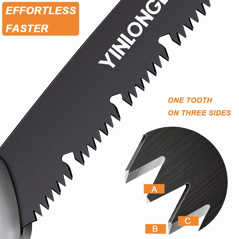 

AI-Road Extra Long Cutting Hand Folding Mini Saw with TPR Handle Collapsible Saw forWood Dry Wood Pruning Saw with Hard Teeth