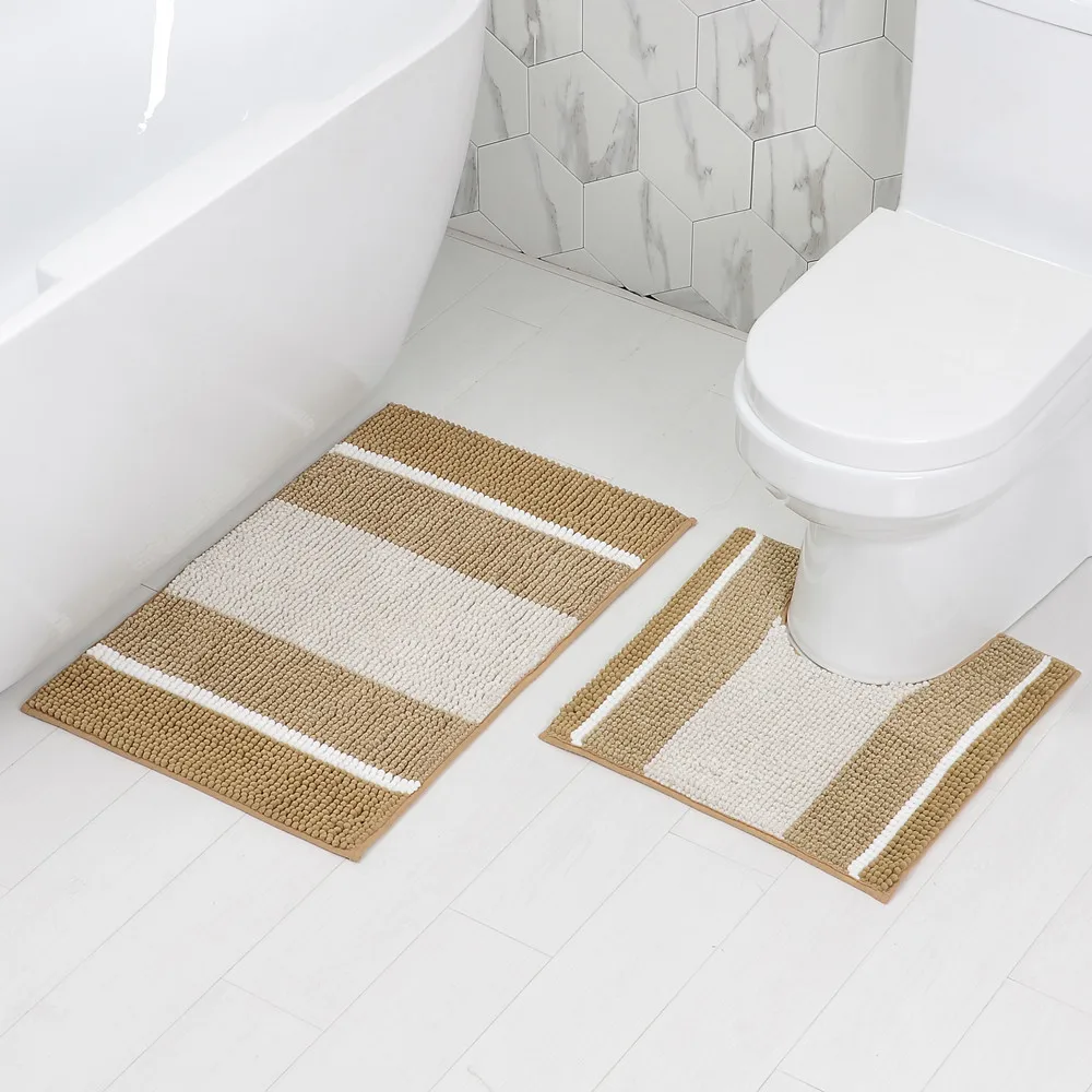 Прямая поставка мягкий коврик для ванной 2 шт./компл. туалетный домашний ног