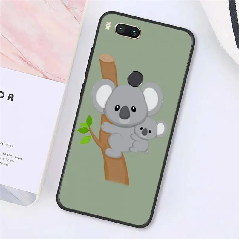 

Animal sleeping koala Phone Case For Xiaomi Redmi note 7 8 9 t max3 s 10 pro lite cover funda coque shell
