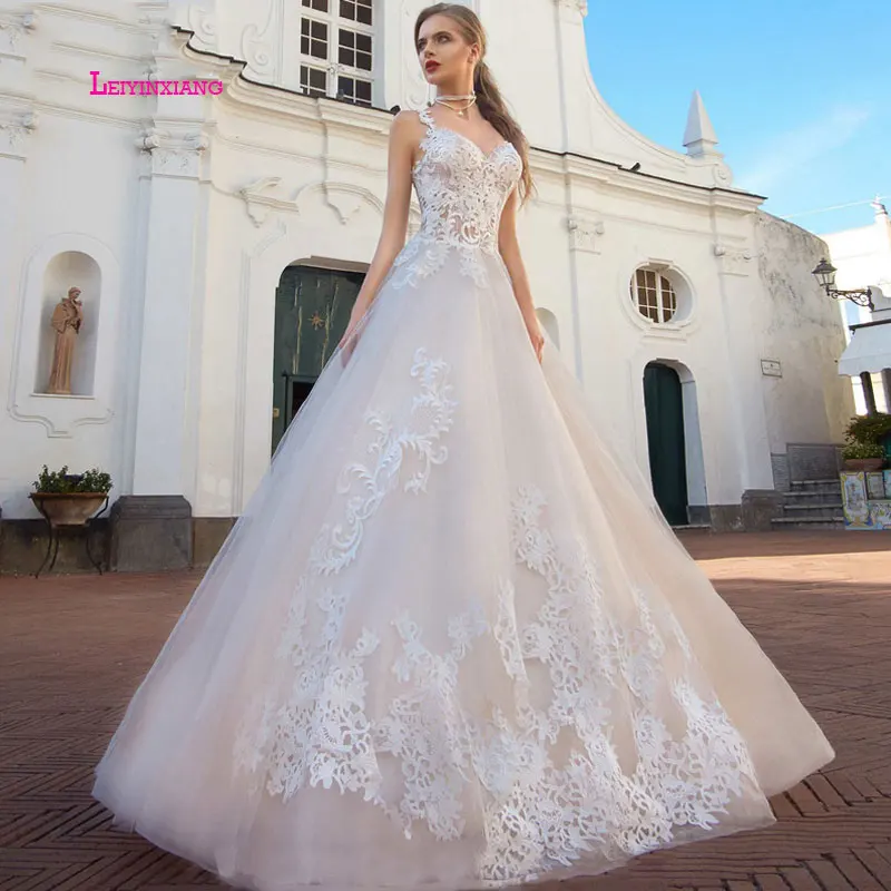 LEIYINXIANG Элегантное свадебное платье 2019 Vestido De Noiva Sereia Robe сексуальное