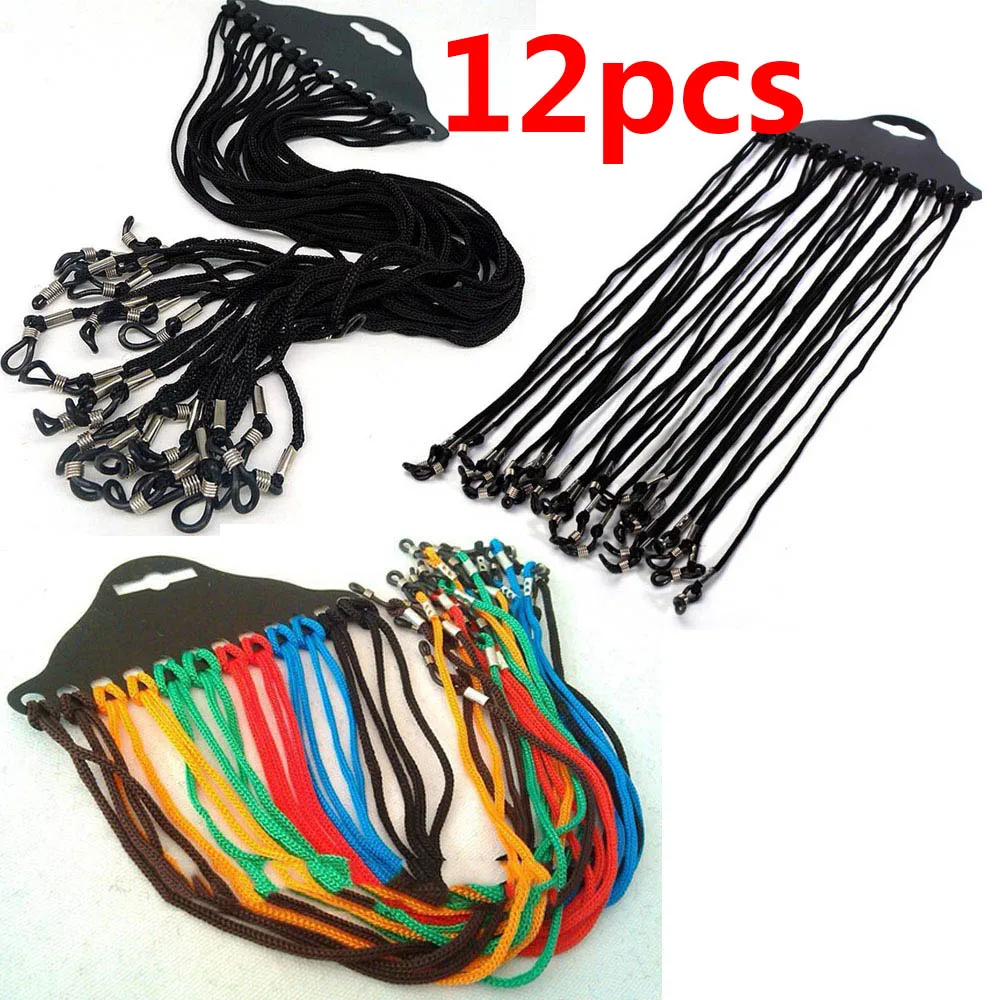 12pcs/lot Adjustable Neck Cord Strap String Landyard Holder For Eyeglass Glasses Sunglasses