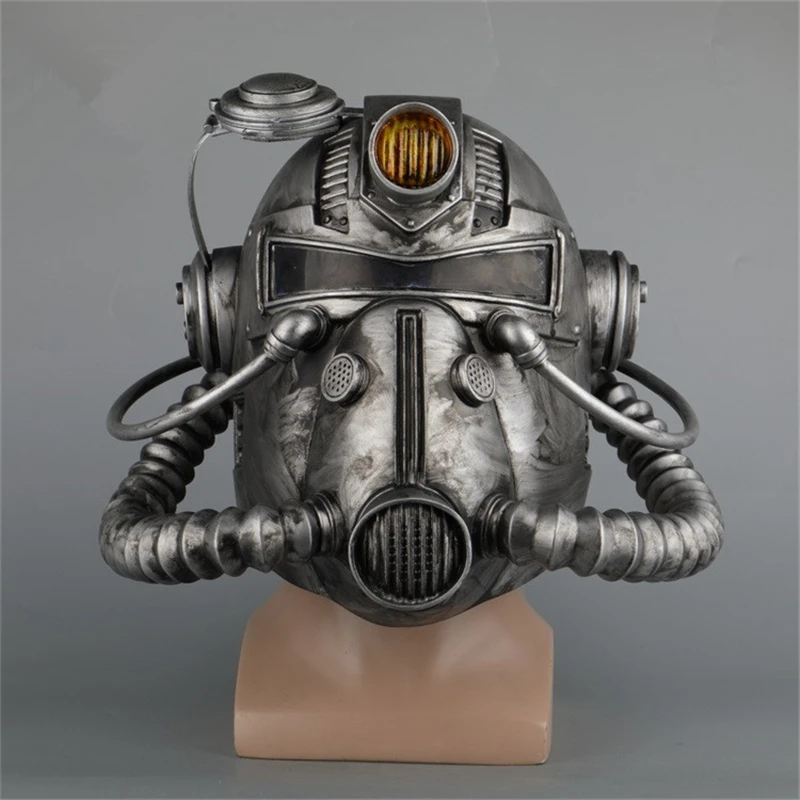 Fallout 76 Vault Boy Radiation Mask Cosplay Soft PVC Kids Adult Power Armour Helmet Full Face Masks Halloween Masquerade Party