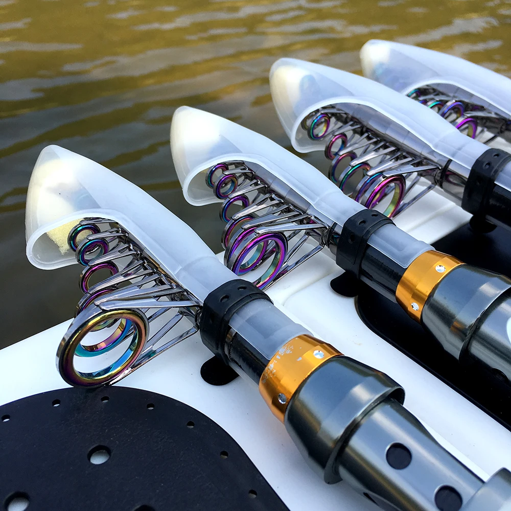 GHOTDA телескопическая удочка Портативный короткие спиннинги штанга рыболовная