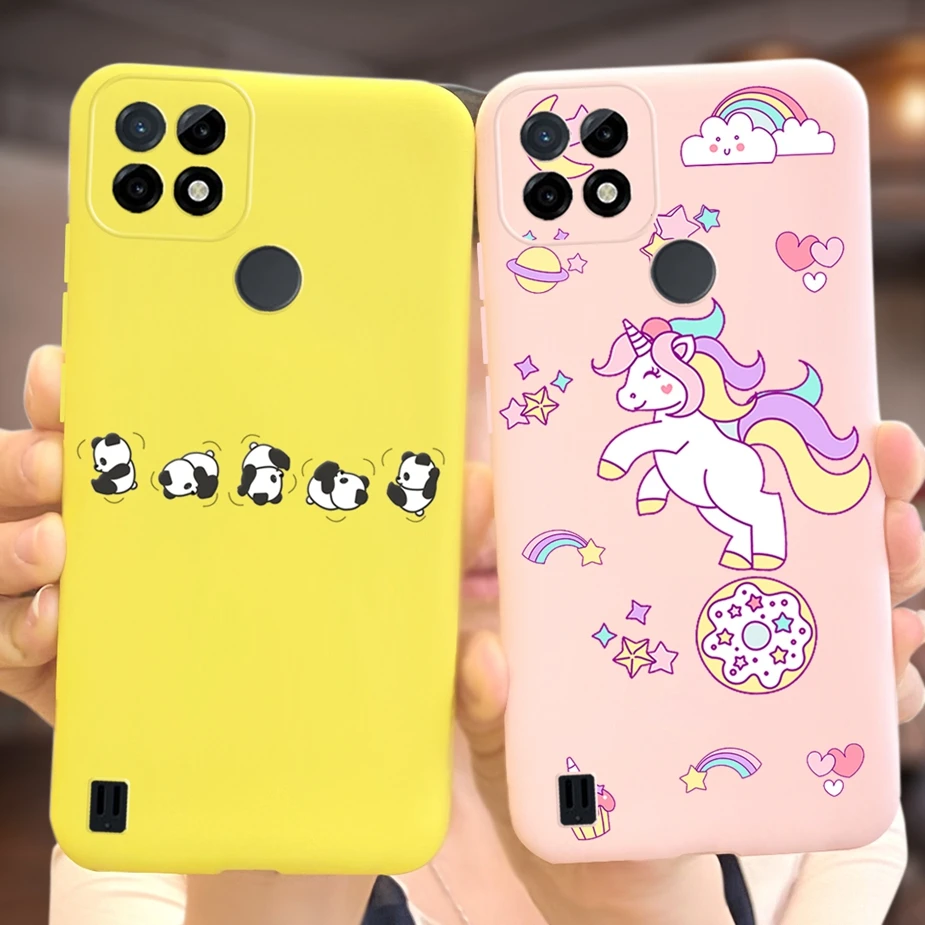 For Oppo Realme C21 Case CPH2089 Cute Cartoon Cover Silicone Soft TPU Phone Cases C 21 RealmeC21 Funda |