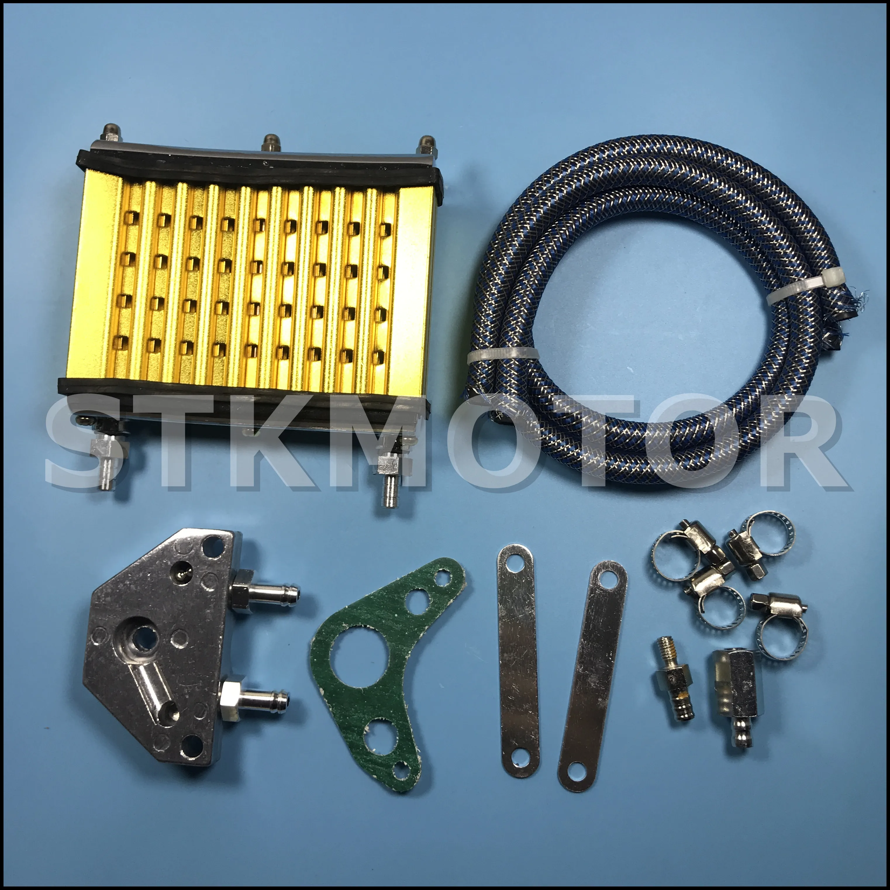 Универсальный мотоциклетный Алюминиевый Масляный радиатор двигателя с ЧПУ