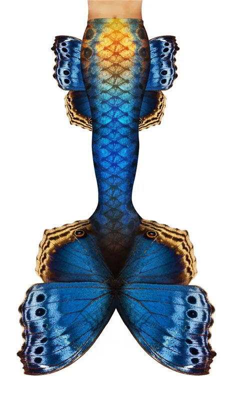 Женский пляжный костюм русалки без моноласт на заказ | Тематическая одежда и