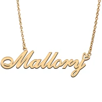 mallory name tag necklace personalized pendant jewelry gifts for mom daughter girl friend birthday christmas party present