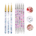 3568 шт. УФ-гель для рисования, рисования, ногтевого дизайна, точечная ручка для точек, акриловая французская полоса, лайнер для дизайна ногтей, кисть, Типсы, инструменты для маникюра