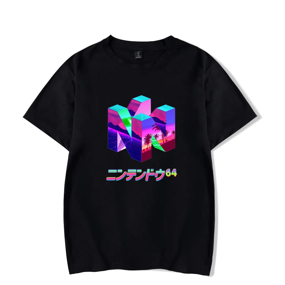 New Fashion Classic Gamer N64 Printing Cotton t shirt Costume t-shirt Harajuku Streetwear Sweatshirt / Hoodies Tops Clothing
