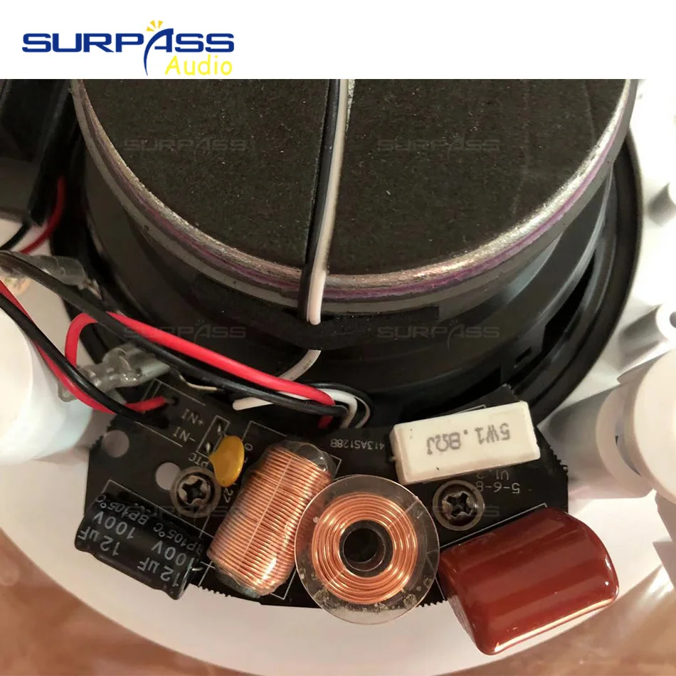 Домашний потолочный динамик 6 дюймов настенный белый цвет напольный громкий s