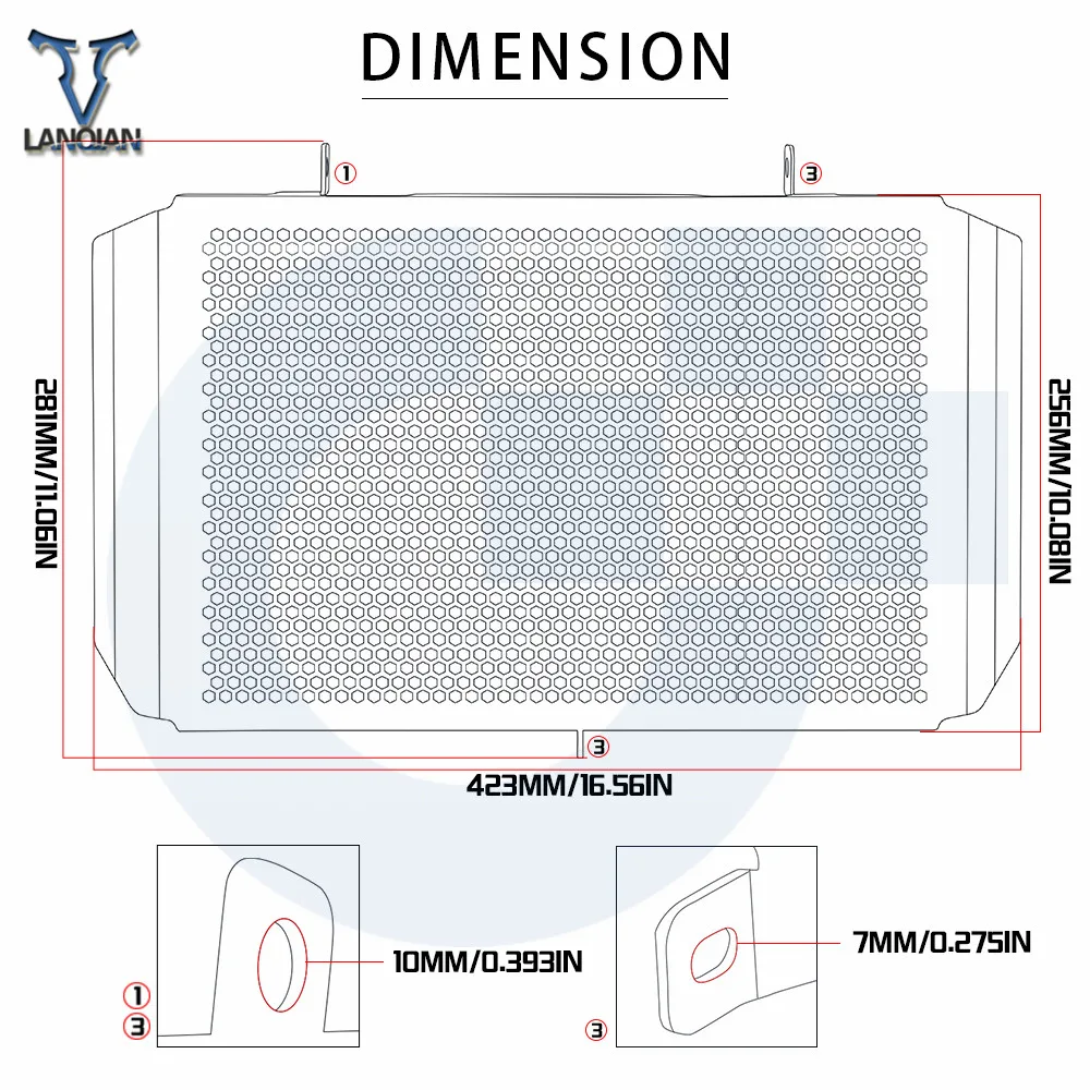 

Motorcycle Accessories Aluminum Radiator Grille Guard Cover For Kawasaki ninja 1000 2010 2011 2012 2013 2014 2015 2016 2017 2018