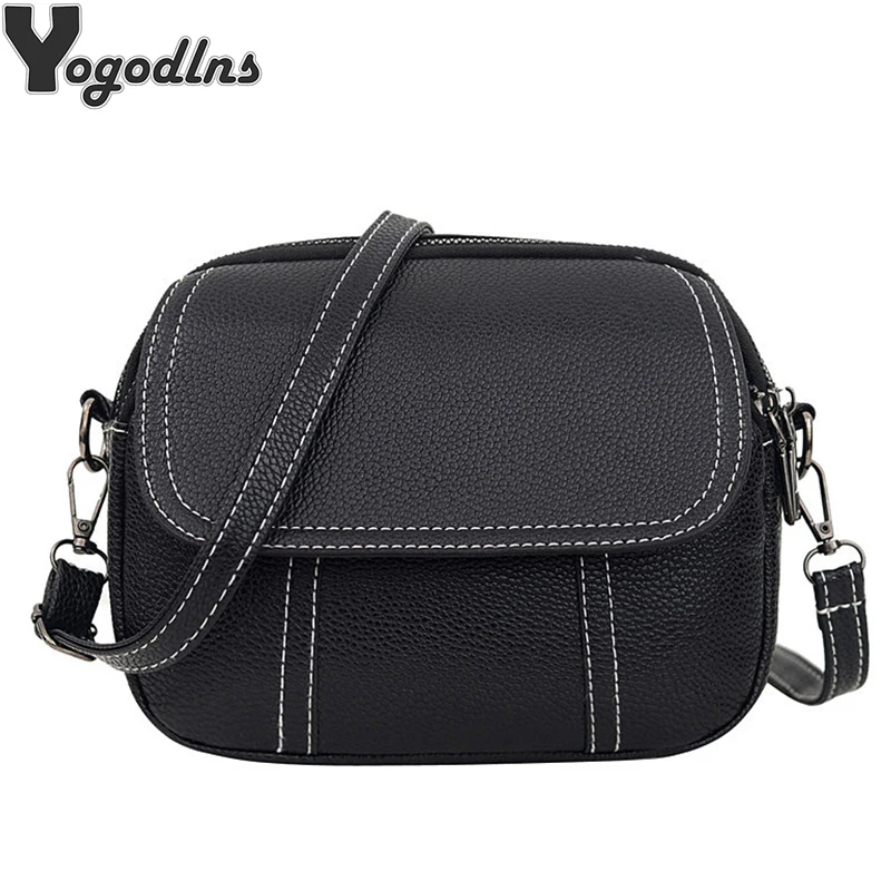 Модная дизайнерская женская сумка через плечо с клапаном из искусственной кожи