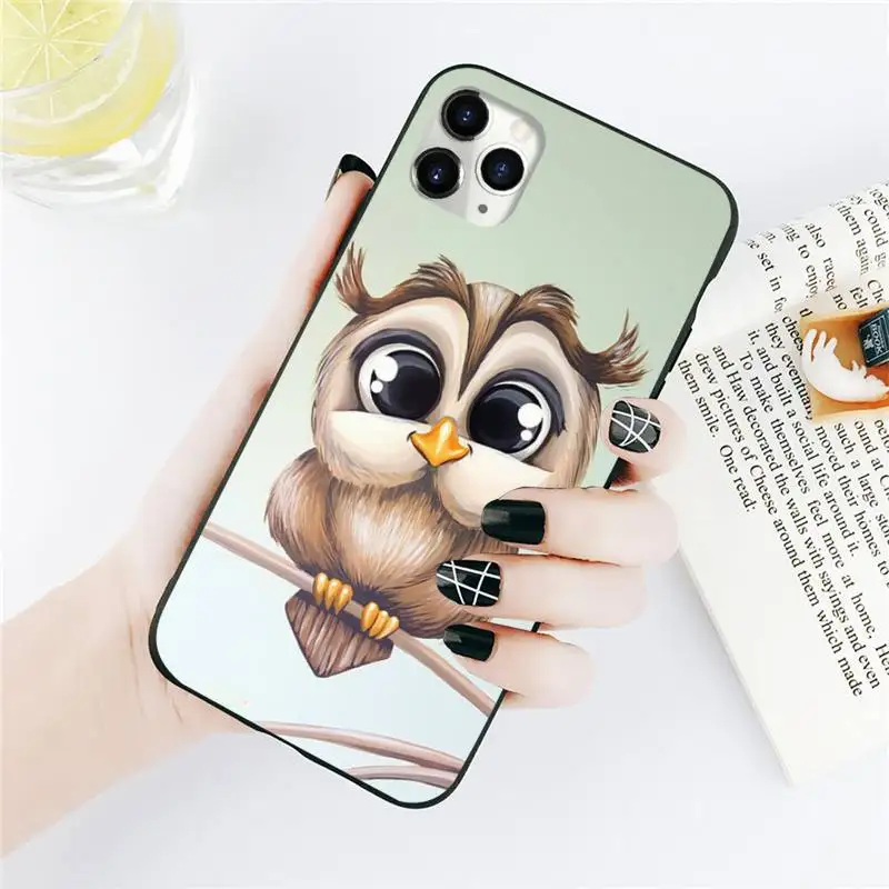 

animal cute cartoon owl Bird Phone Case for iPhone 11 12 mini pro XS MAX 8 7 6 6S Plus X 5S SE 2020 XR