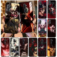 black clover anime asta bag fundas case for oppo a52 a53 silicone soft tpu black cover for oppo a9 2020 luxury shockproof shell