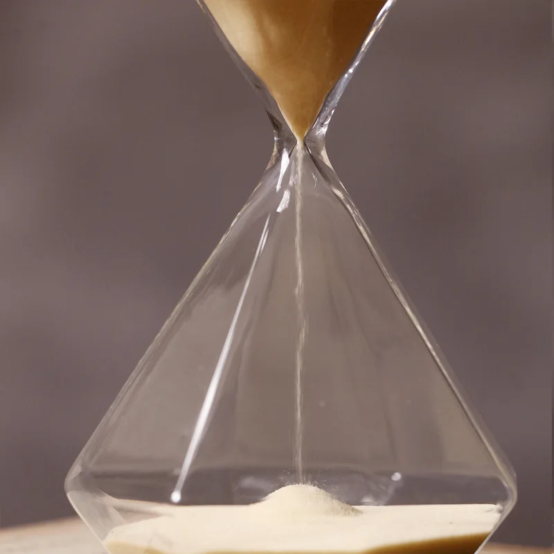 30 Minutes Timer Glass Golden Hourglass Creative Gift Sand Sandglass Home Decoration Clock | Дом и сад