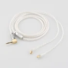 99% чистый серебристый 8 ядер 90 градусов 2,5 мм 4,4 мм XLR кабель для наушников для Etymotic ER4SR ER4XR ER3XR ER3SE ER2XR ER2SE