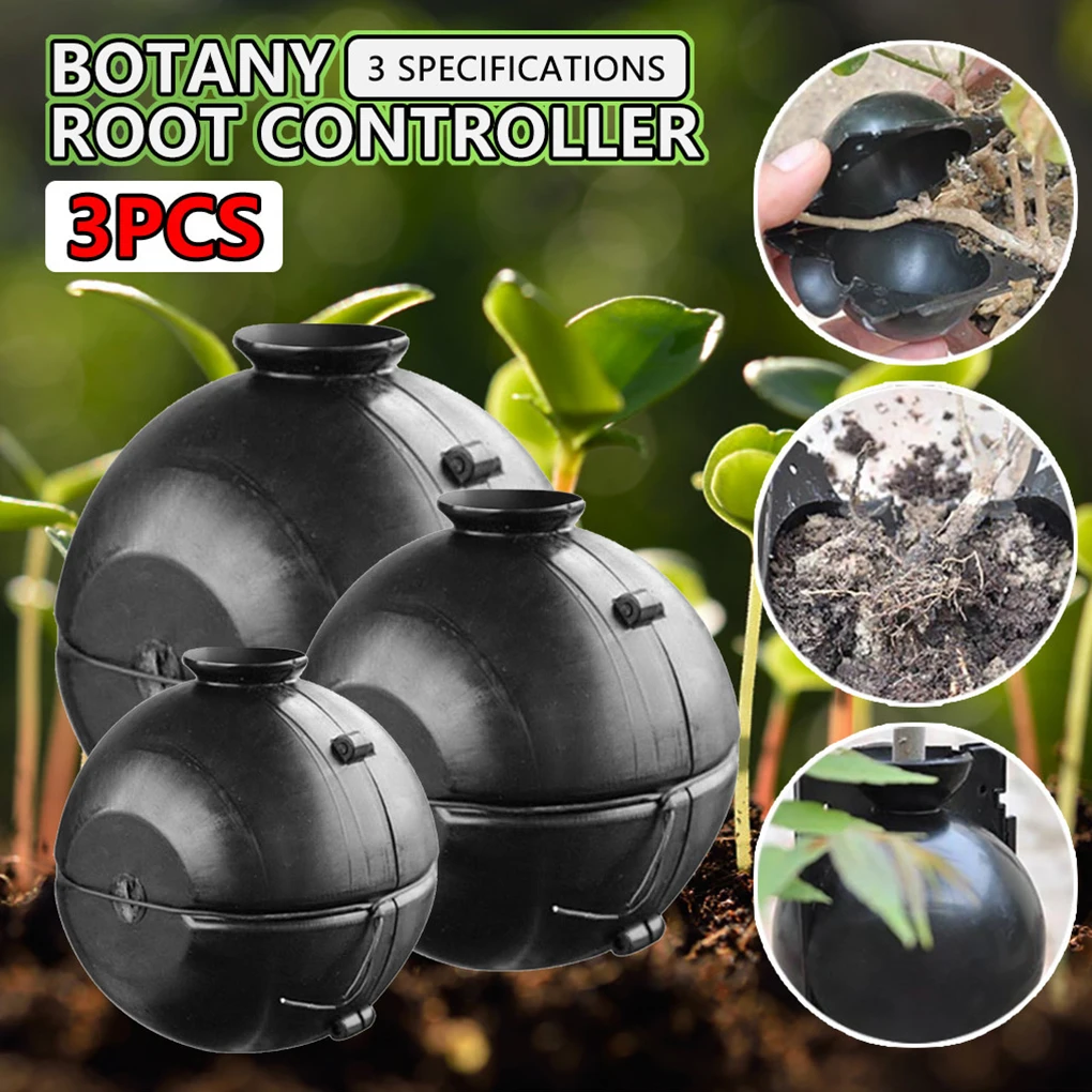 

3pcs/set Plant Rooting Ball Plastic Grafting Rooting Growing Box Breeding Case Plant Root Growing Box For Garden Yard