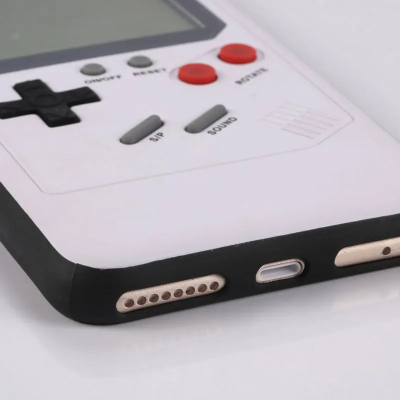 Чехол-накладка для телефона в стиле ретро Tetris Gameboy Iphone X 8 7 6 6S Plus мягкие