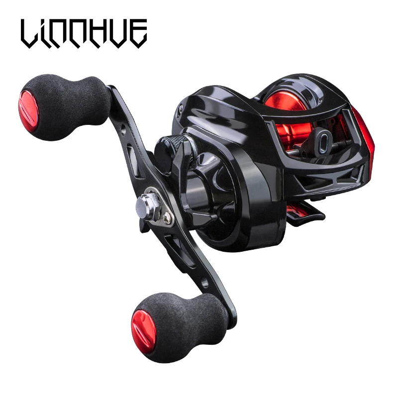 

LINNHUE 2021 New Baitcasting Reel 7.2:1 High Speed 8KG Max Drag Fishing Reel For Bass in ocean environment 48 Hours Reel Fishing