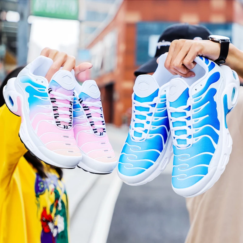 

New high-end air cushion couple sports shoes, urban outdoor fitness jogging shoes, trendy fashion casual shoes for teenagers