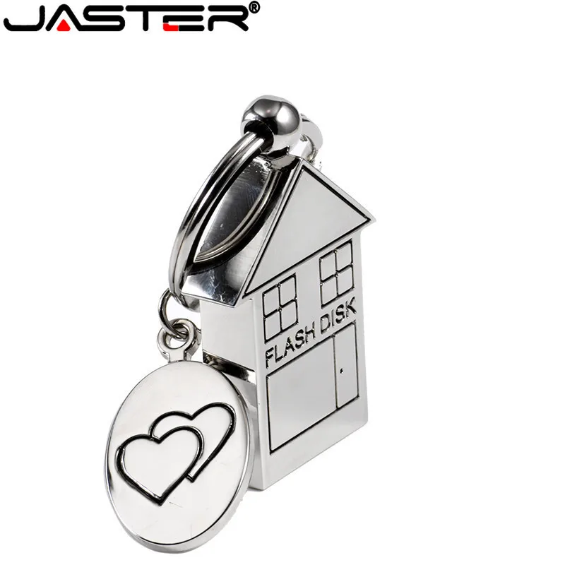 Флэш накопитель JASTER металлический дом серебристый флеш 4 ГБ 8 16 32 64 флэш диск