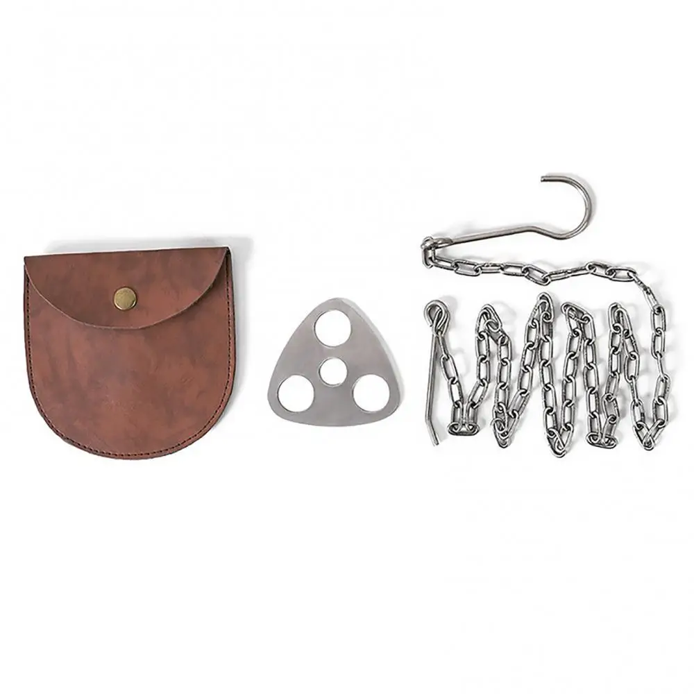 

40% Горячая туристическое Штатив для костра пластина с регулируемая цепь для подвесная посуда