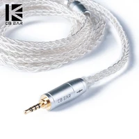 kbear 8 core upgraded silver plated balanced cable 2 53 54 4mm with mmcx2pinqdc for blon bl 01 bl 03 kz zsx zax dq6 zstx