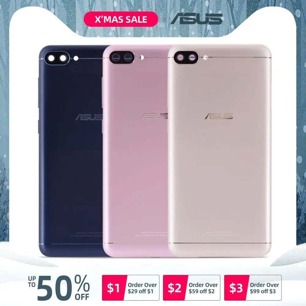Задняя крышка для ASUS Zenfone 4 Max ZC520KL на батарею черный золотой