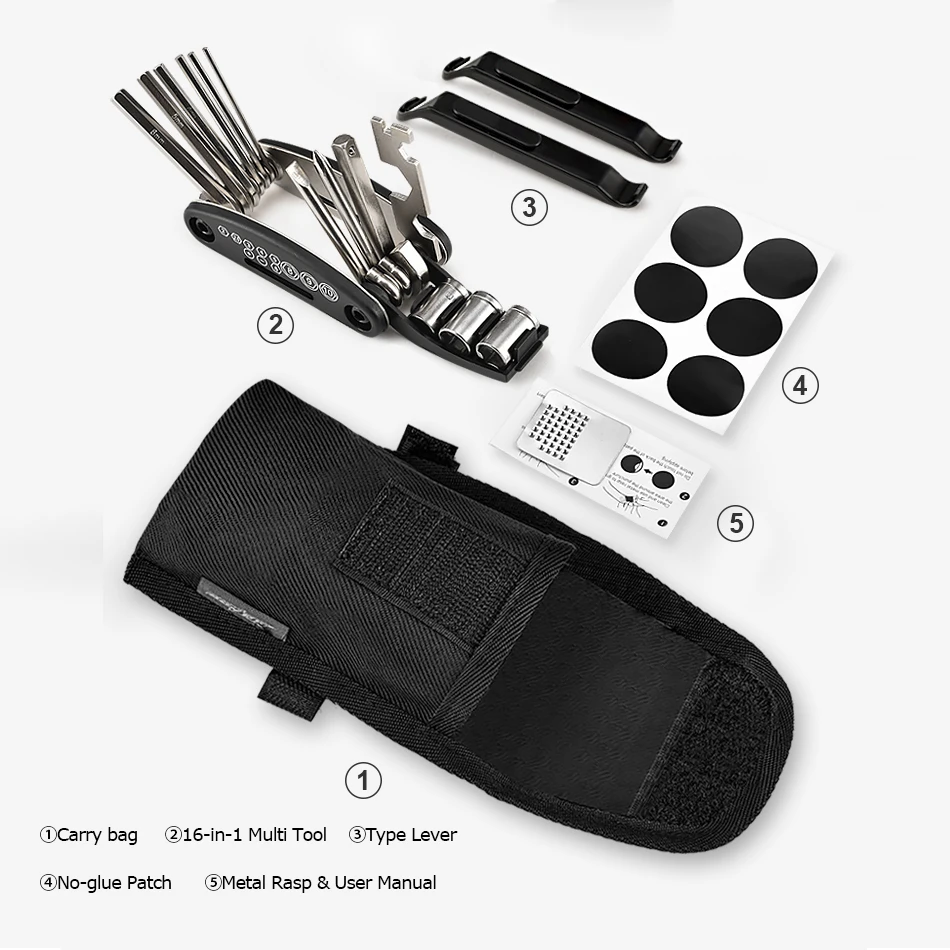 Sahoo 21047 многофункциональный набор инструментов для ремонта велосипеда 16 в 1 с