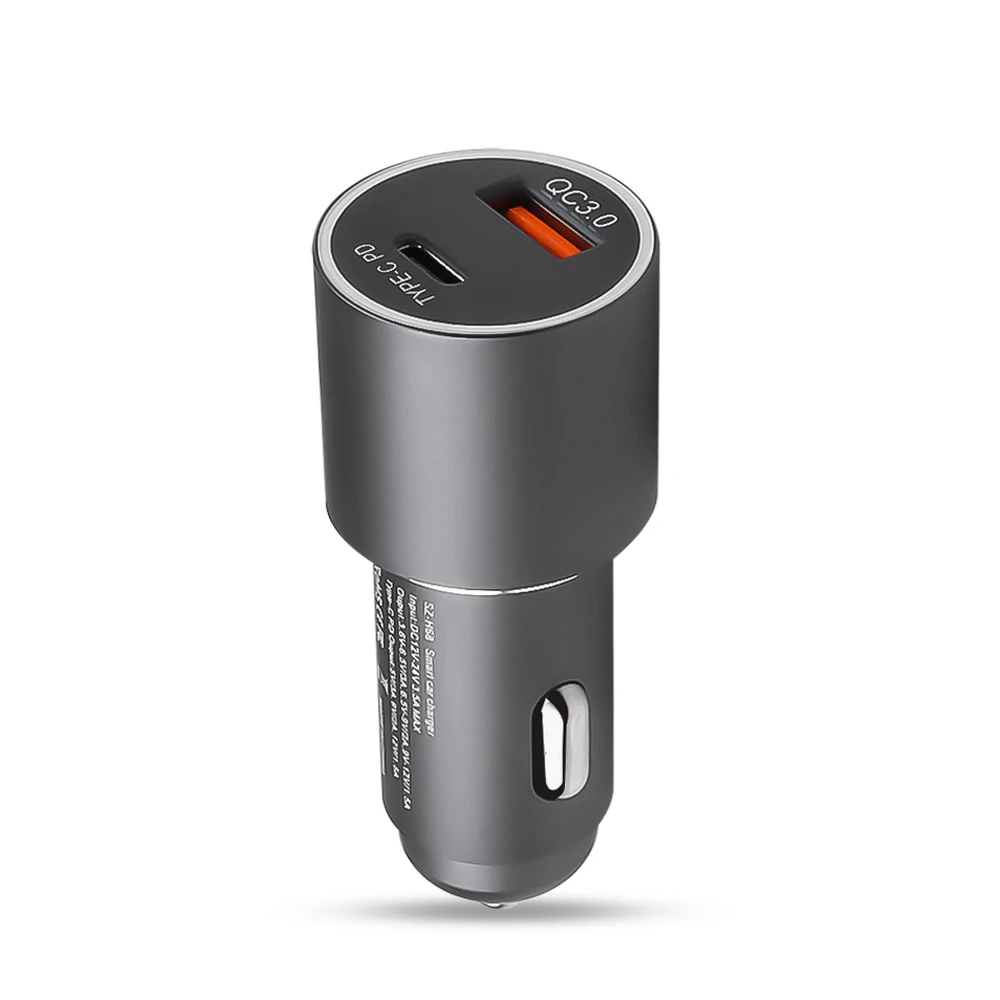Автомобильное зарядное устройство FM Транс Ми тер Быстрая зарядка 3,0 usb type C для Xiaomi mi huawei samsung QC3.0 быстрое PD автомобильное usb-устройство для зарядки телефона