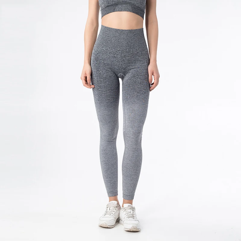 Pants gray white Спортивный костюм женскийНабор из двух частейспортивные костюмы женскиебесшовныйкостюм для фитнесаКомплект одежды для йогиТренажерный зал - Цвет: Pants gray white