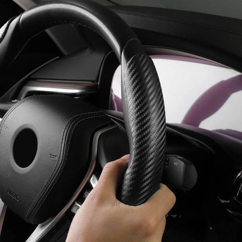 

New Carbon Fiber Pattern Appearance GM Steering Wheel Booster Cover Non-slip Card Set Accessories