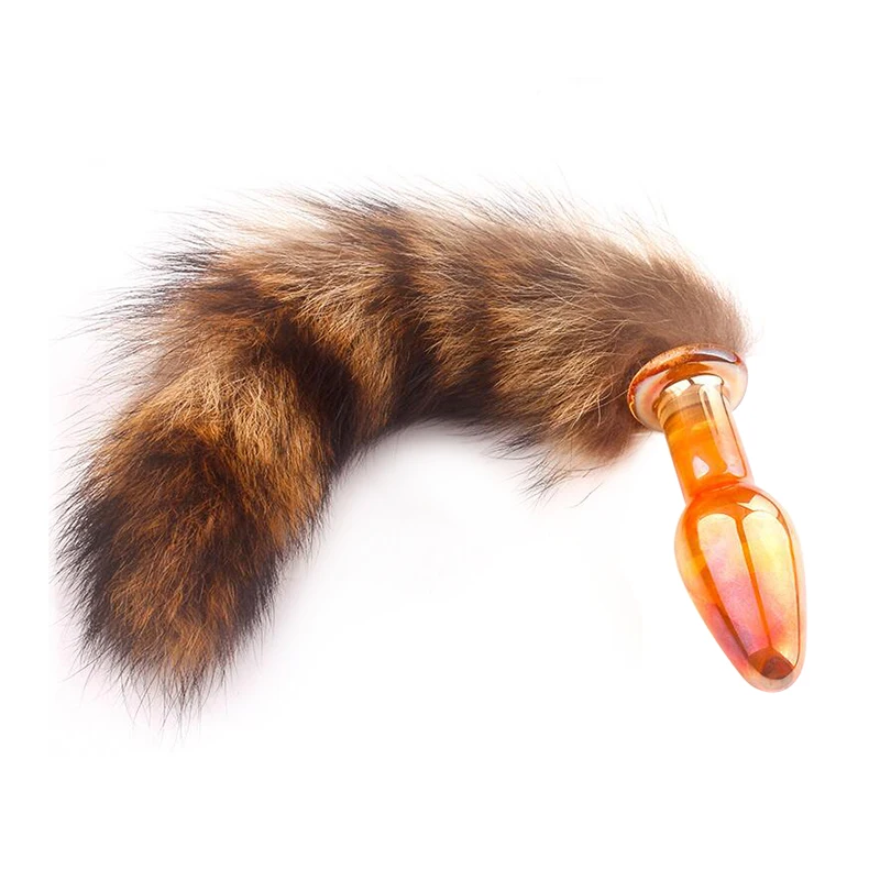 Crystal Butt Plug Sexy Fox Tail Anal Smooth Fur Erotic Adult Toys for Women Female Gay Couples Flirting |