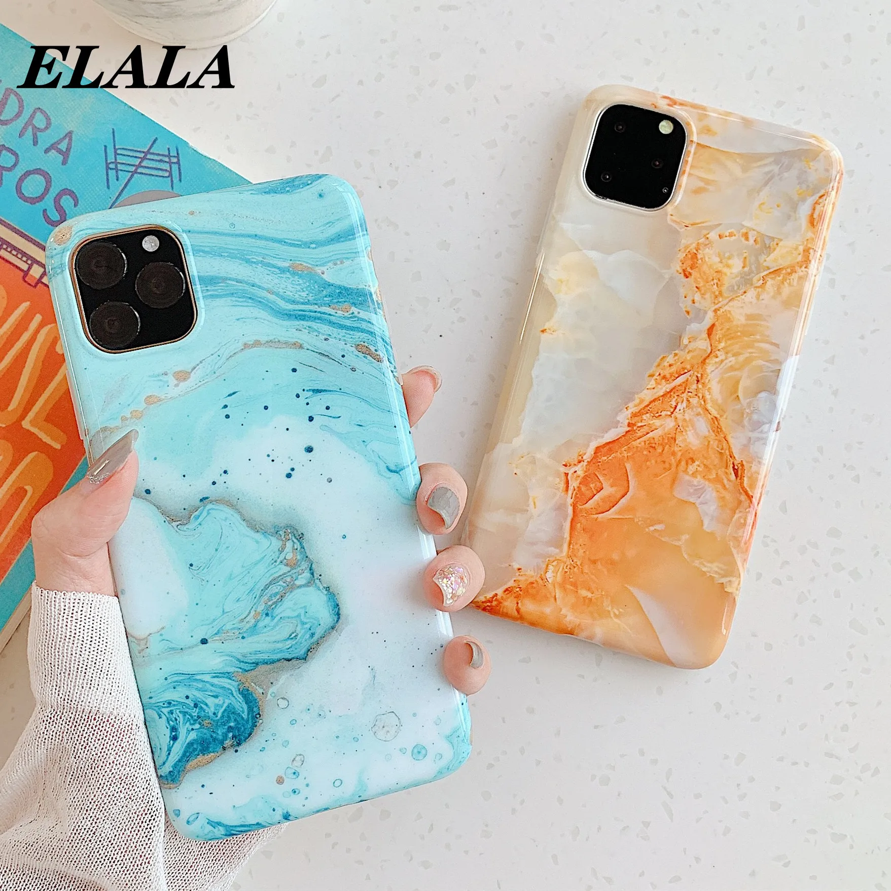 

Glossy Marble Phone Cases for iPhone 13 12 mini 11 Pro Max SE 2020 XR XS 6 7 8 Plus Fashion Soft Silicone Protection Back Cover