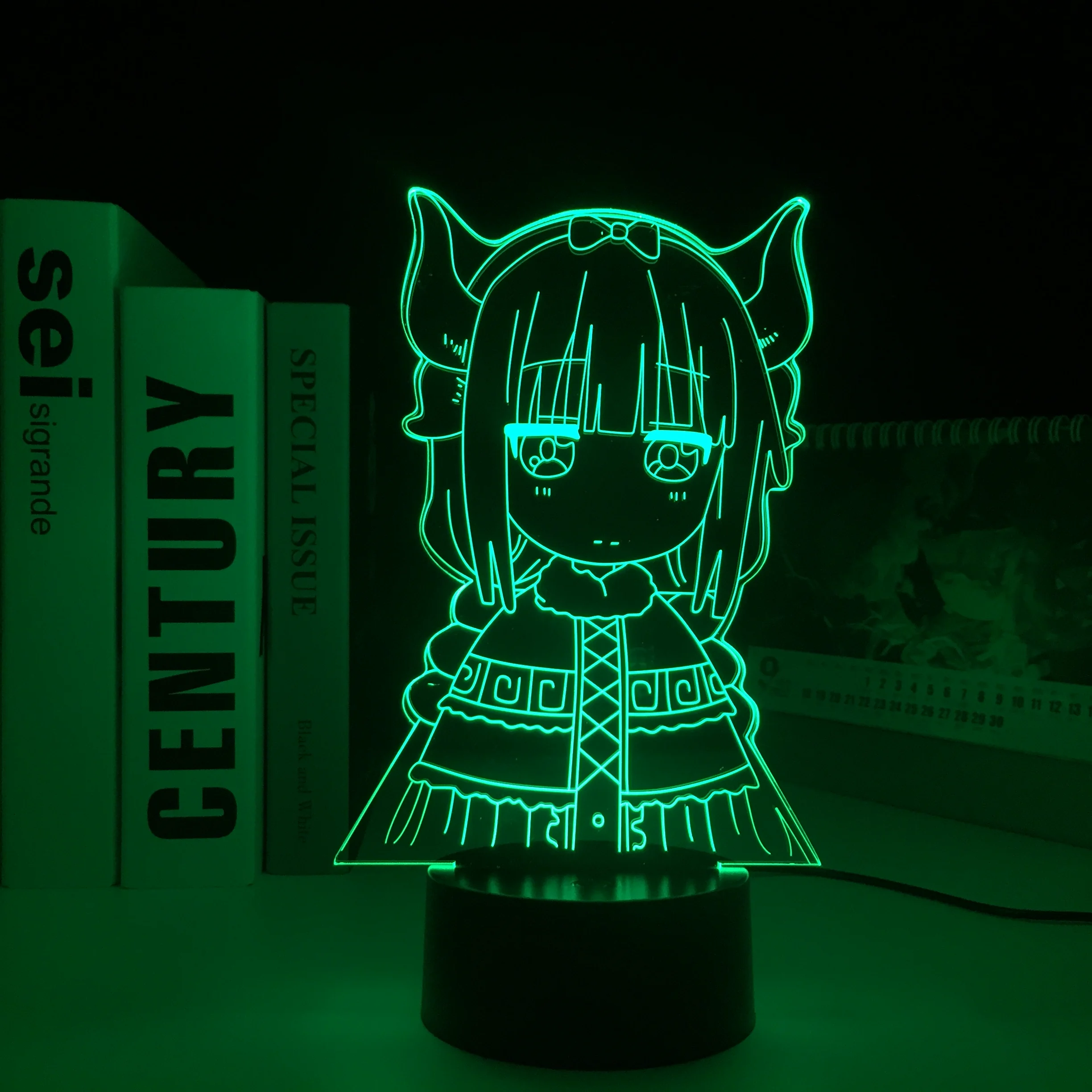 

Miss Kobayashi's Dragon Maid LED Night Light Anime 3D Table Lamp for Kid Room Decor Nightlight Child Birthday dropship Gift