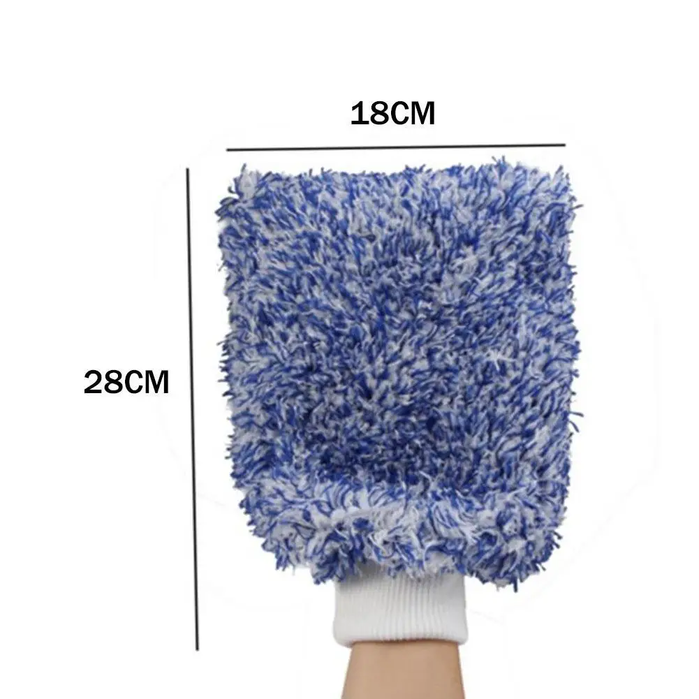

High Quality Soft High Water Absorbency Glove New Style Microfiber Car Colored Velvet Washing Washing Doubleside Gloves Glo U6I5