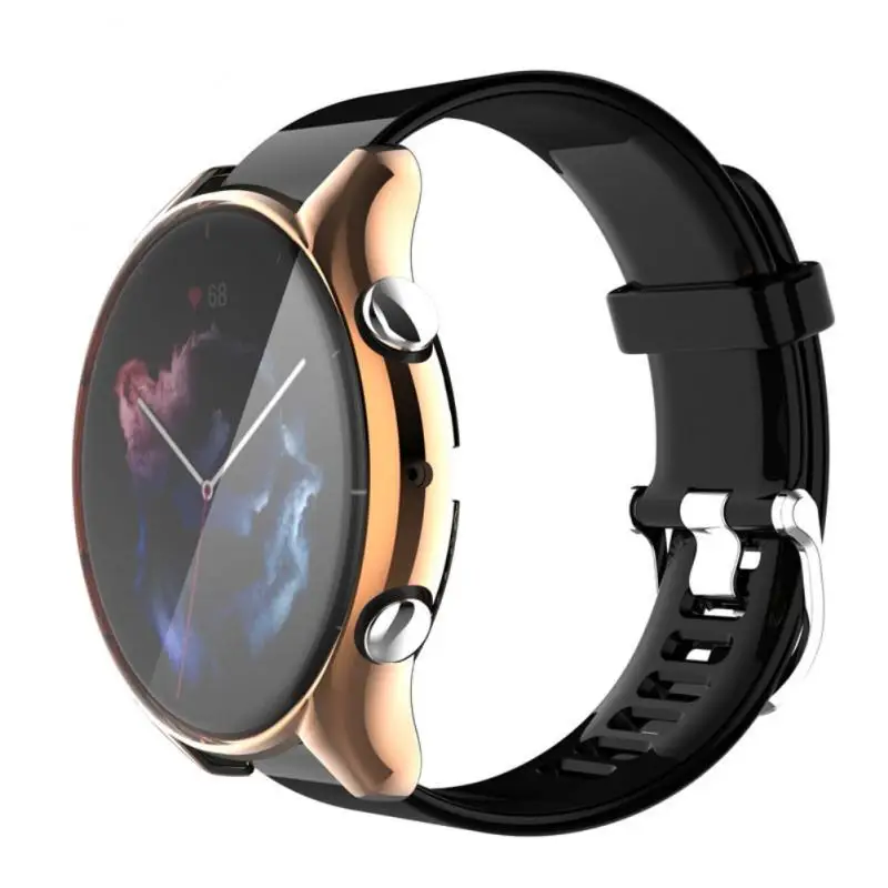 Защита экрана для Amazfit GTR 3 Pro чехол часов полная защита из ТПУ бампер аксессуары 3/3