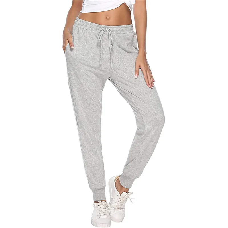 Женские повседневные Простые спортивные брюки свободные полосатые эластичные