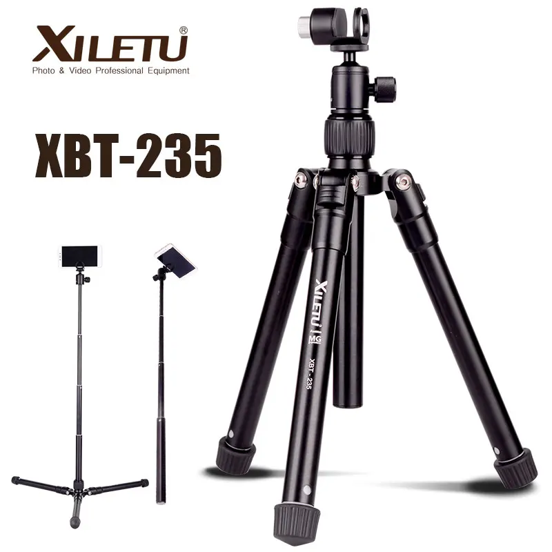 

XILETU XBT-235 Professional Aluminum selfie stick tripod monopod for camera cell phone