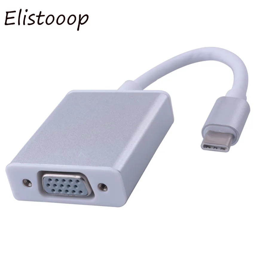 Адаптер USB 3 1 Type C Женский адаптер VGA для нового Macbook 12 дюймов Chromebook | Электроника