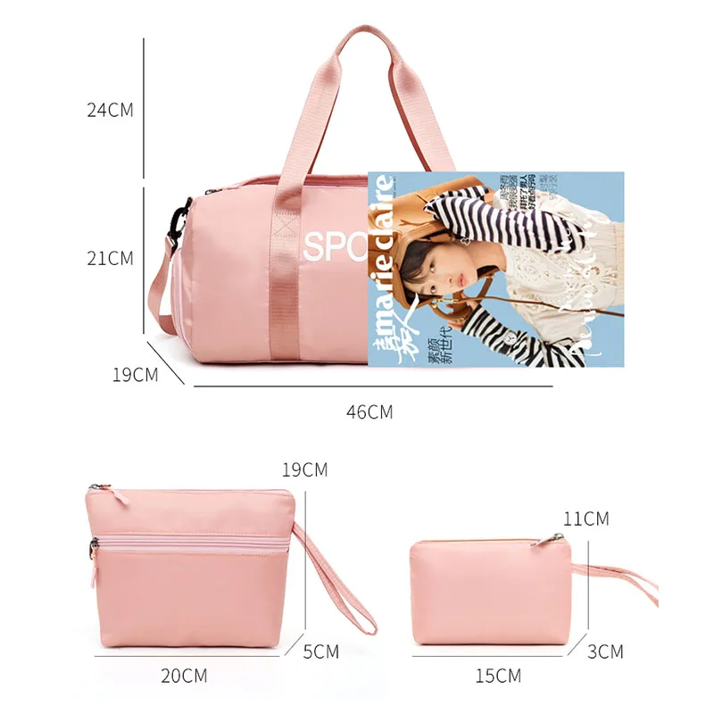 Женский спортивный набор сумок для спортзала Мужская водонепроницаемая сумка