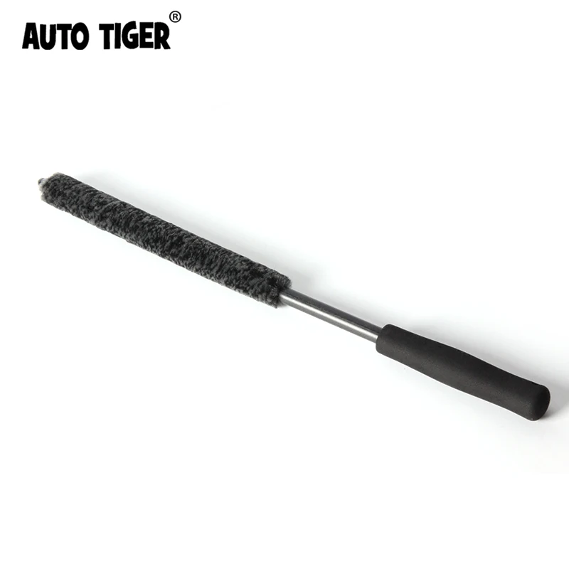 AUTO TIGER 18-дюймовая шерстяная Автомобильная колесная щетка черная инструмент для