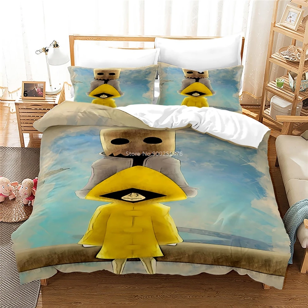 

3D Printed Game Little Nightmares Duvet Cover Set Twin Full Queen King Size Bedding Set Quilt Cover & Pillowcase Set Bedclothes