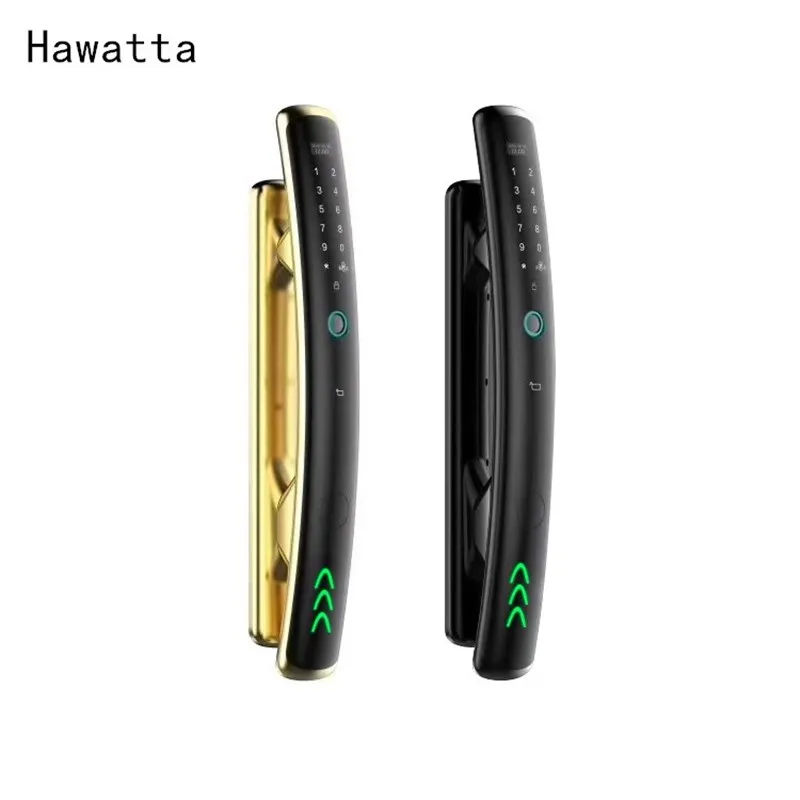 Hawatta Fingerprint Push-pull Door Lock Electronic Smart Home Security Keyless Smart Fingerprint Lock with Password Card unlock hawatta fingerprint push pull door lock electronic smart home security keyless smart fingerprint lock with password card unlock