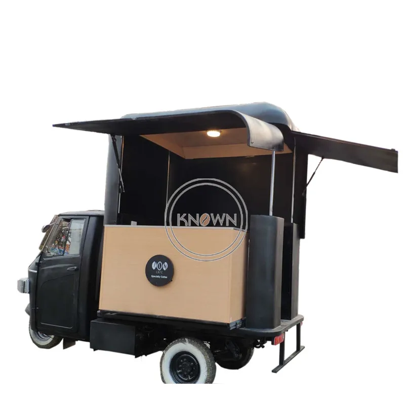 Бестселлер Электрический грузовой трицикл с Piaggio Ape 3 колеса APE Еда грузовик