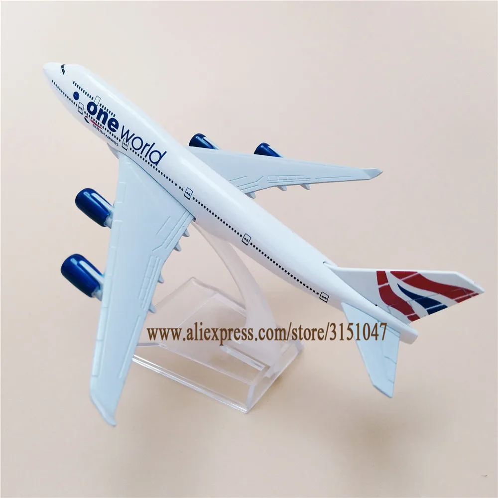 16 см сплав металла Air ONE WORLD British Airways B747 400 Boeing 747 Airlines модель самолета Модель Стенд