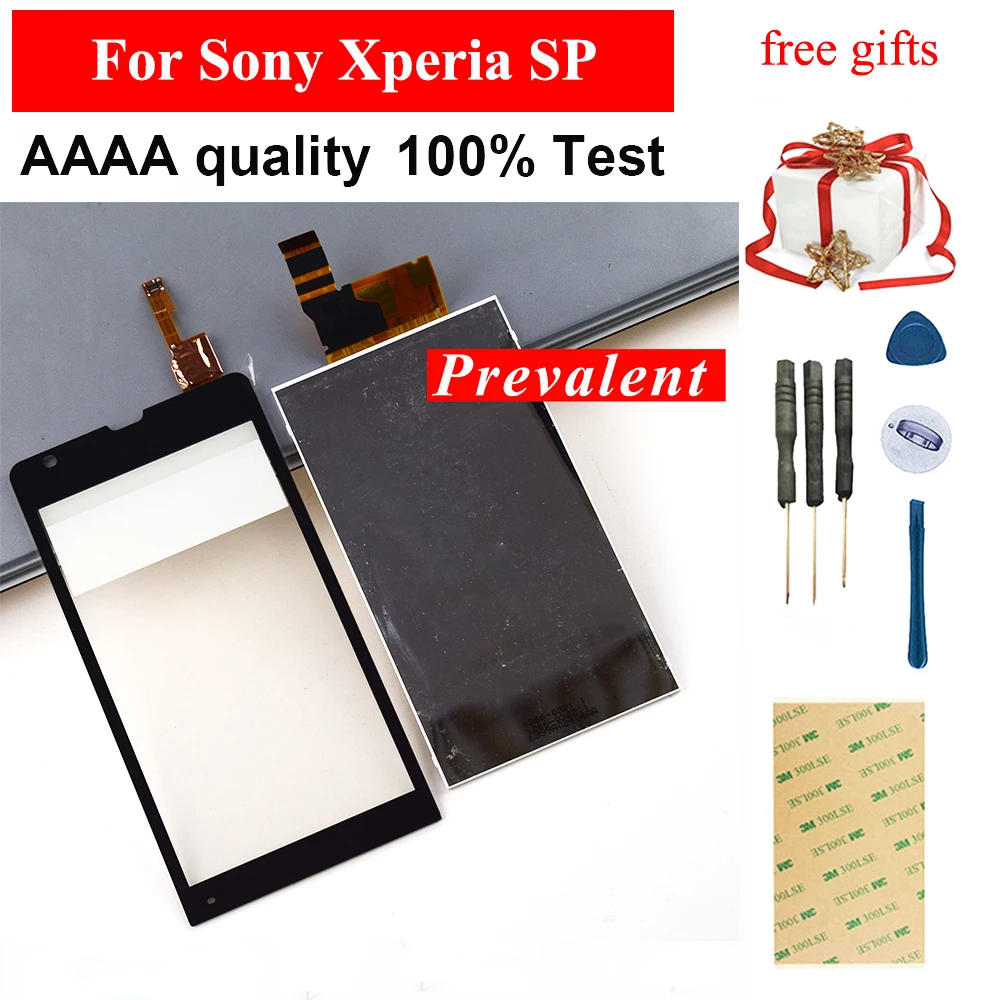 Черный/белый для sony Xperia SP M35H C5302 C5303 C5306 сенсорный экран дигитайзер панель Стекло