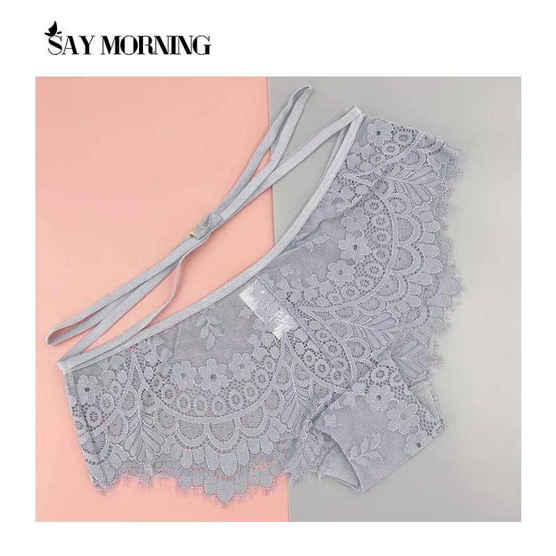 Женские кружевные трусики SAY MORING розовые дышащие с вырезами трусы для девушек |